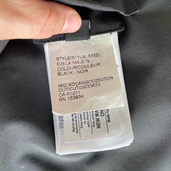 SOLD!!! Canada Goose Bump Extension Panel Size G Black - Picture 2 of 10